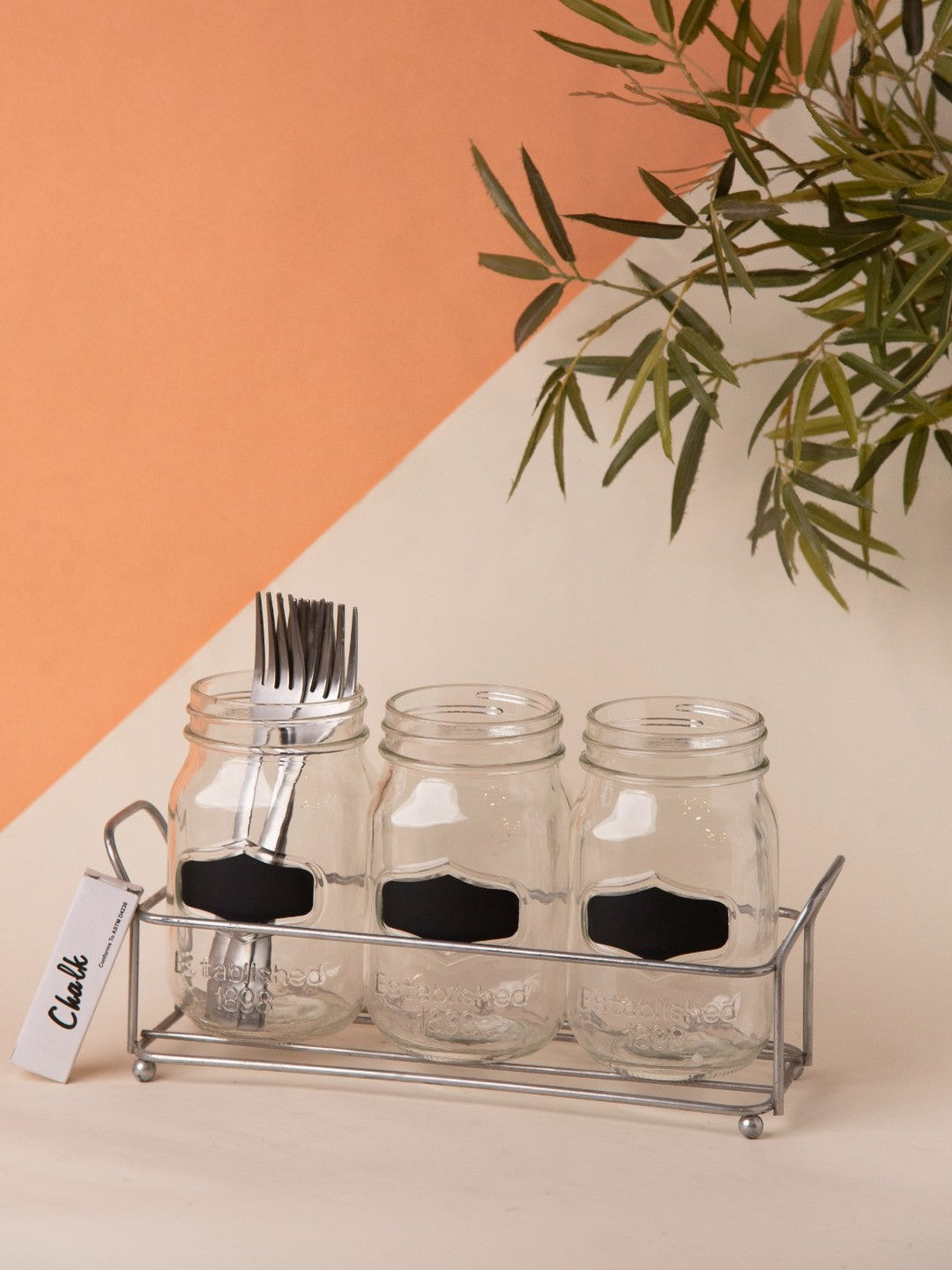 Elements of Piharwa Open Glass Dispenser Set Of 3