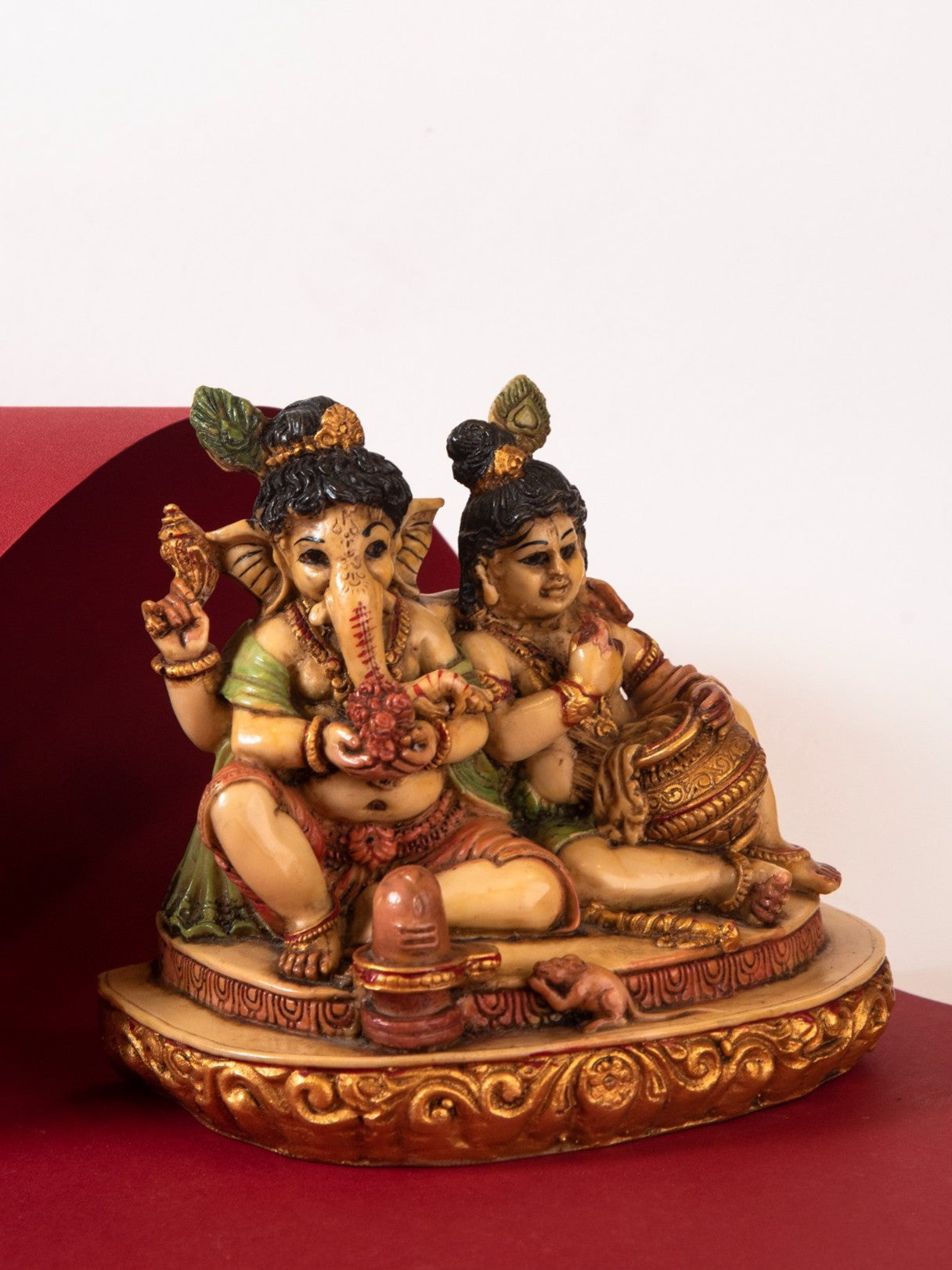 Elements of Piharwa Ganesh And Krishna Idol