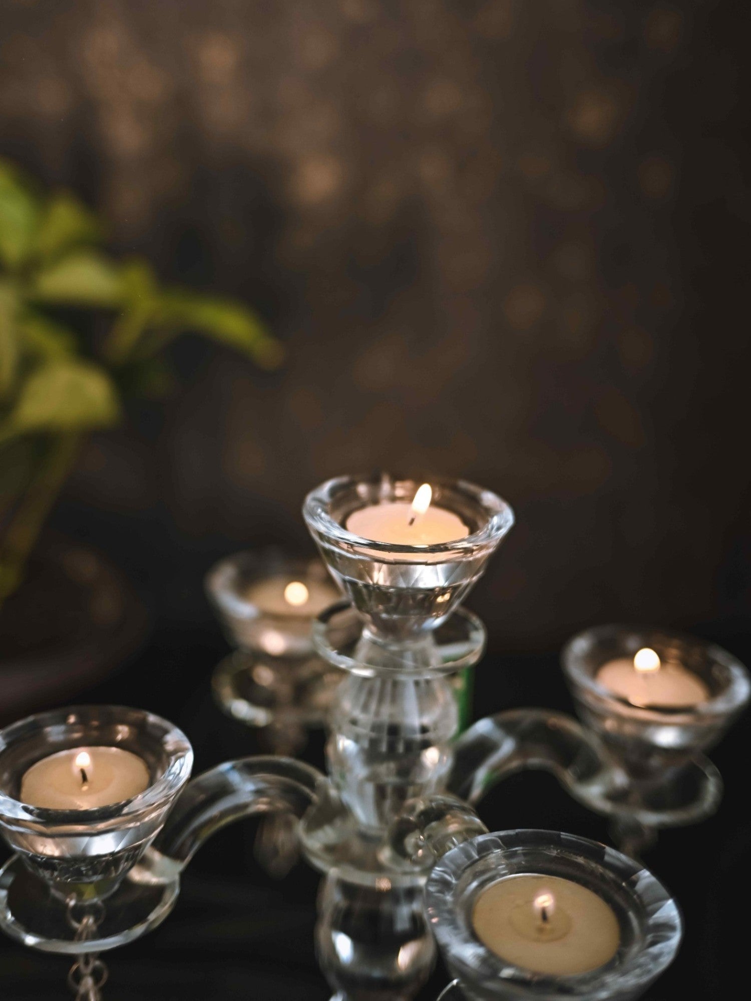 Elements of Piharwa 4-Arm Crystal Candelabra