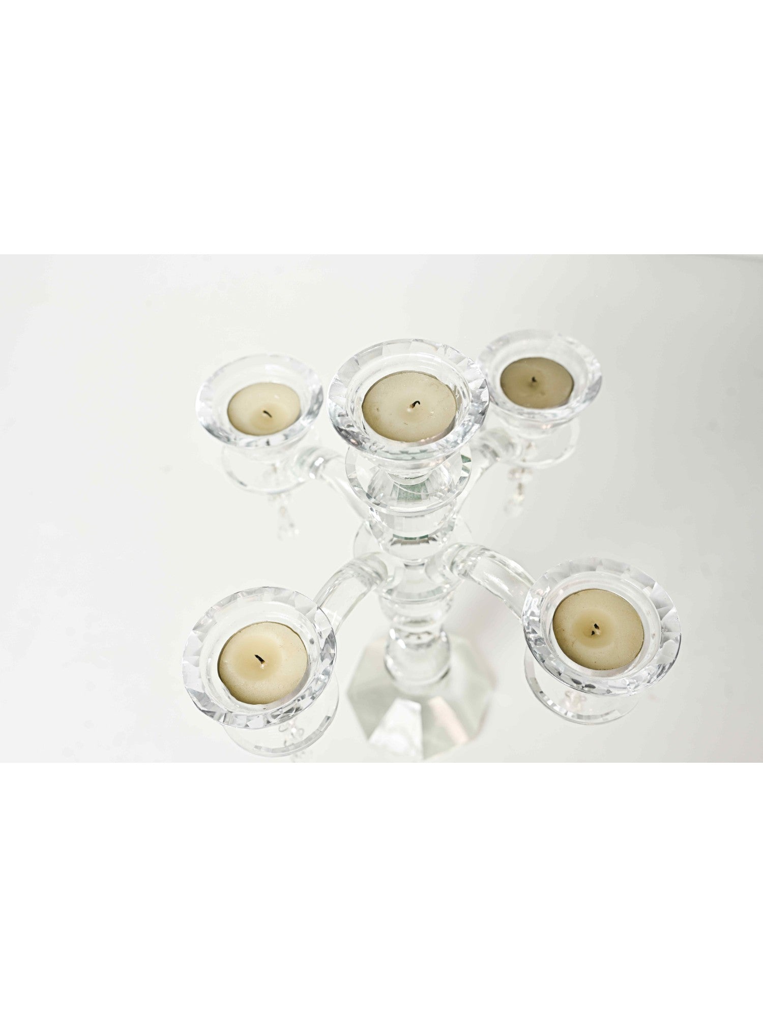 Elements of Piharwa 4-Arm Crystal Candelabra