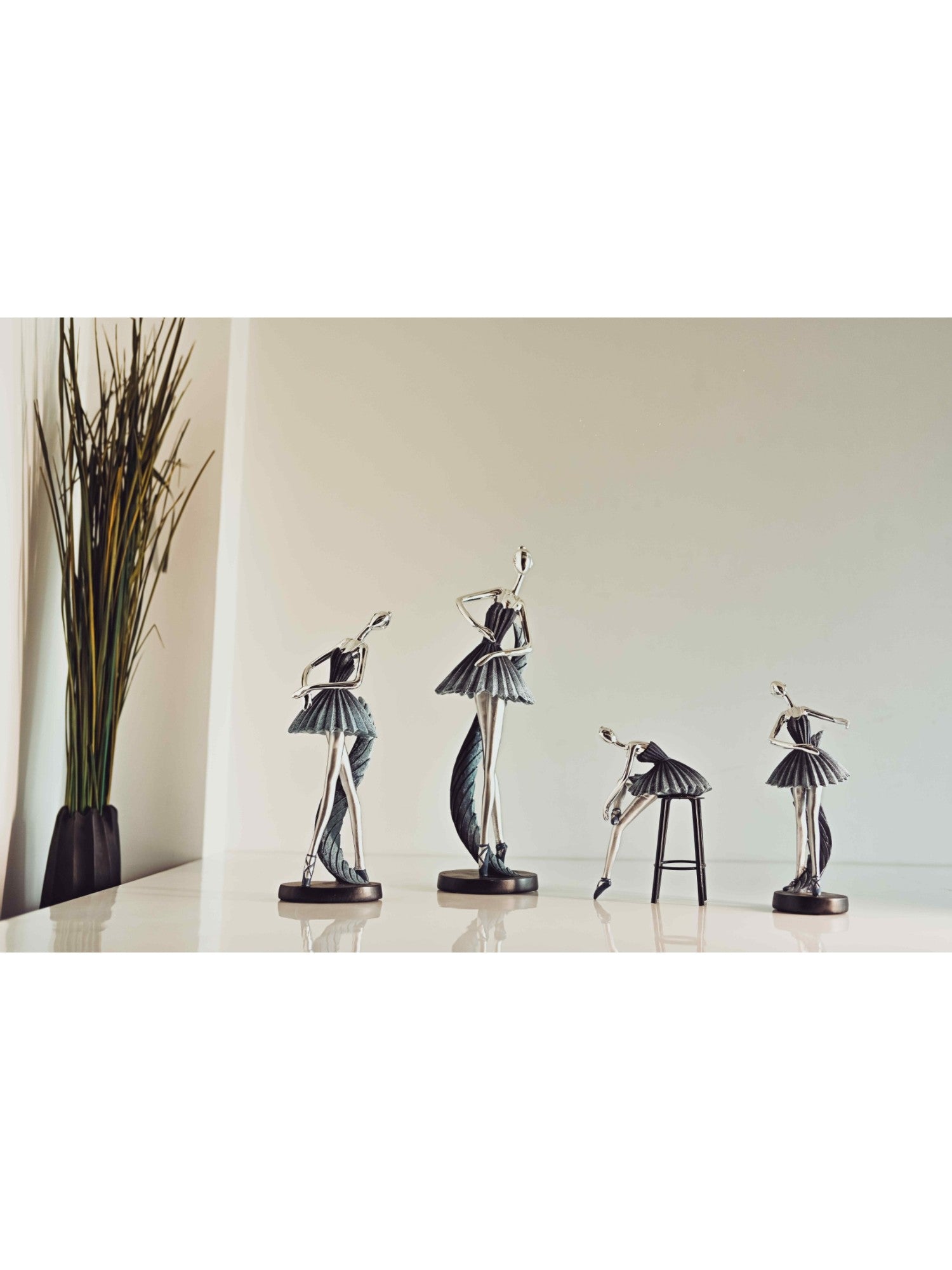Elements of Piharwa Set of 4 Dancing Ballerina Statue