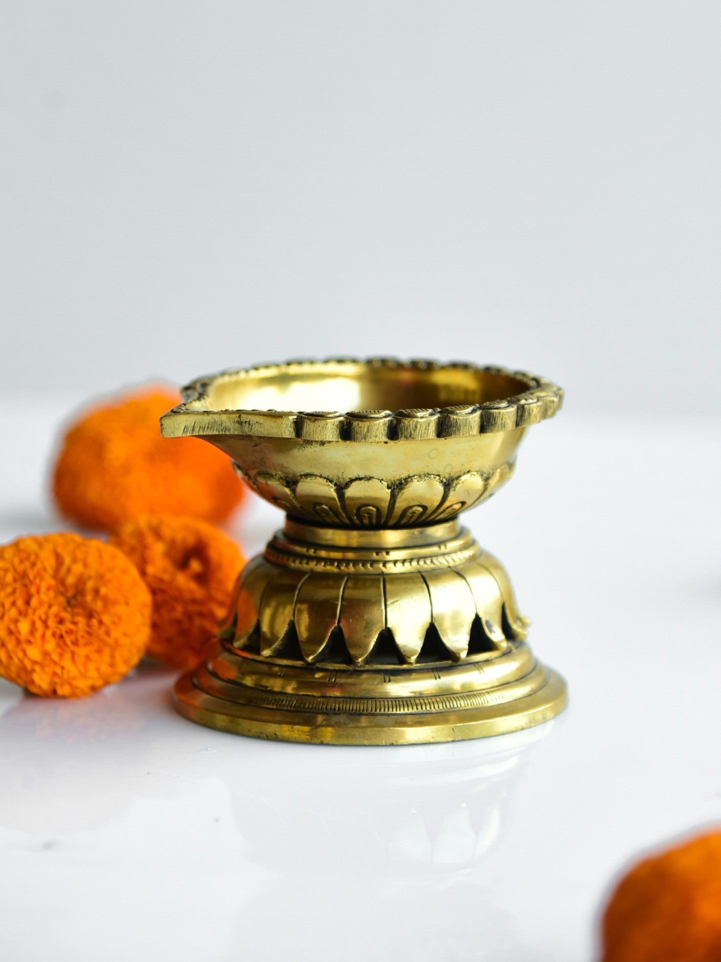 Elements of Piharwa Metallic handcrafted diya