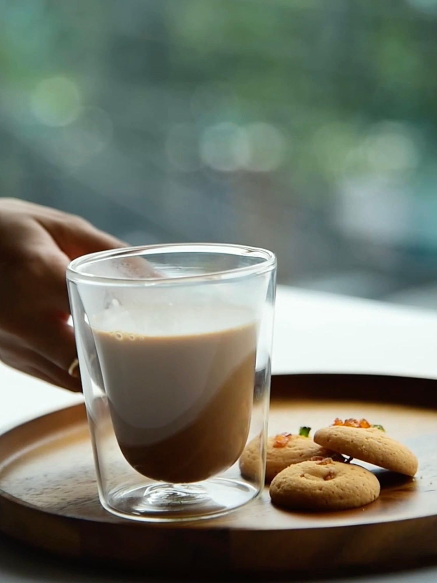 Elements of Piharwa Double Wall Glass Cup - Set of 2