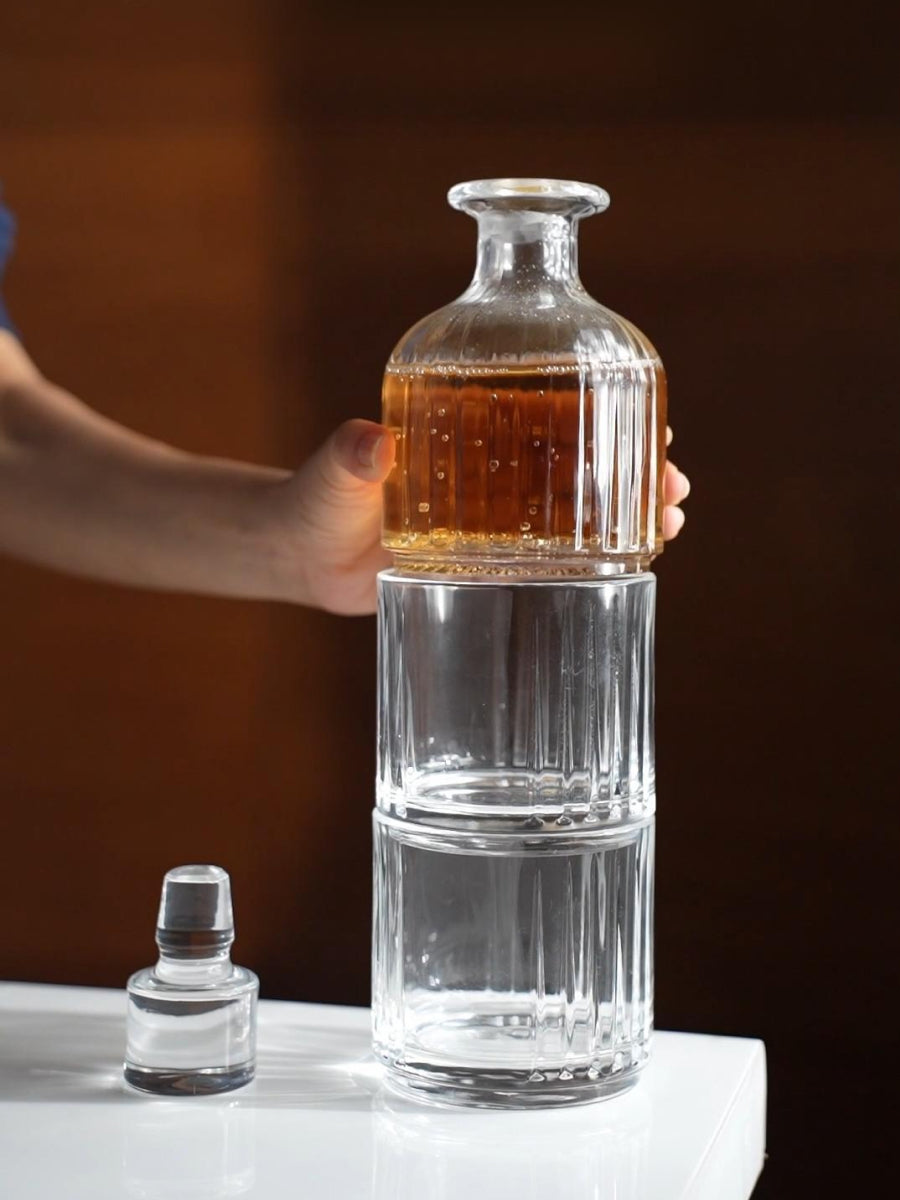 Elements of Piharwa Stackable Decanter and Glass Set