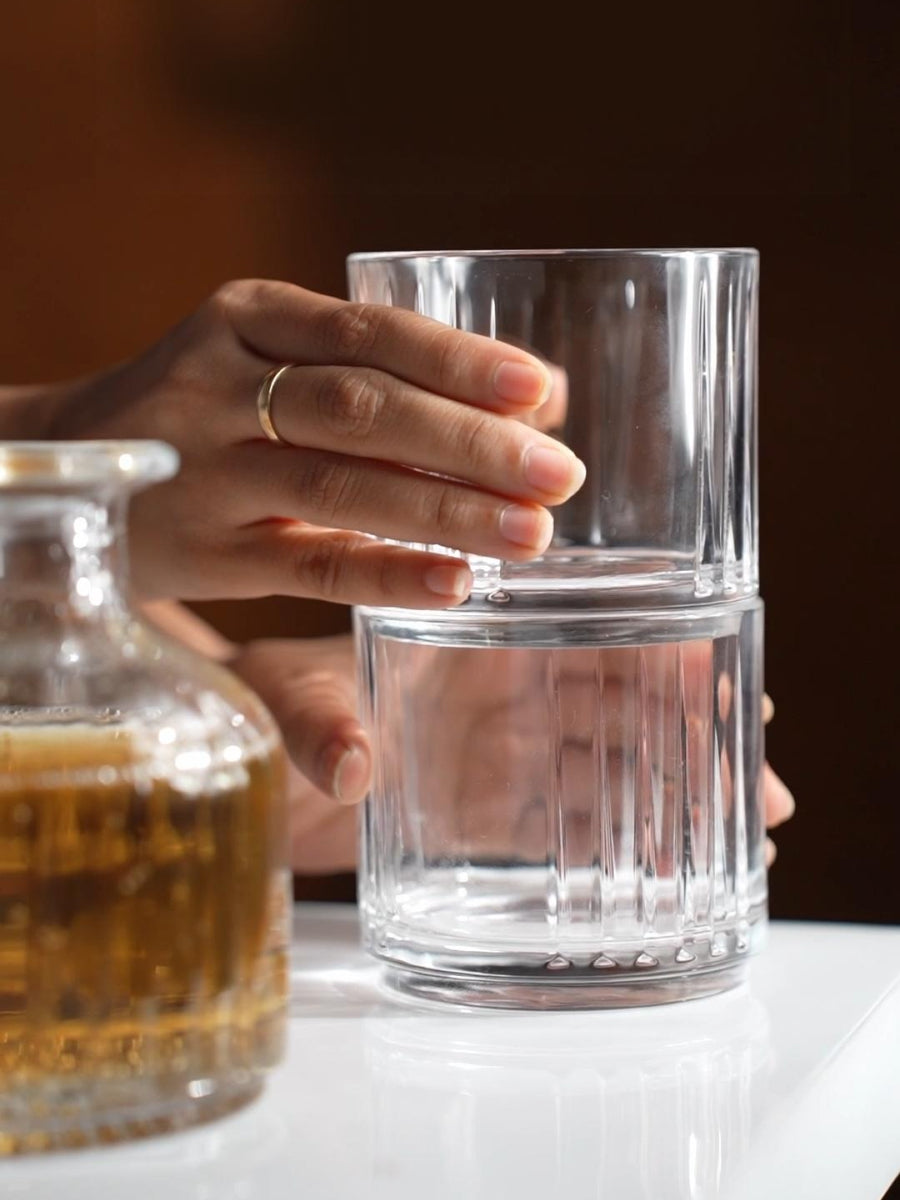 Elements of Piharwa Stackable Decanter and Glass Set