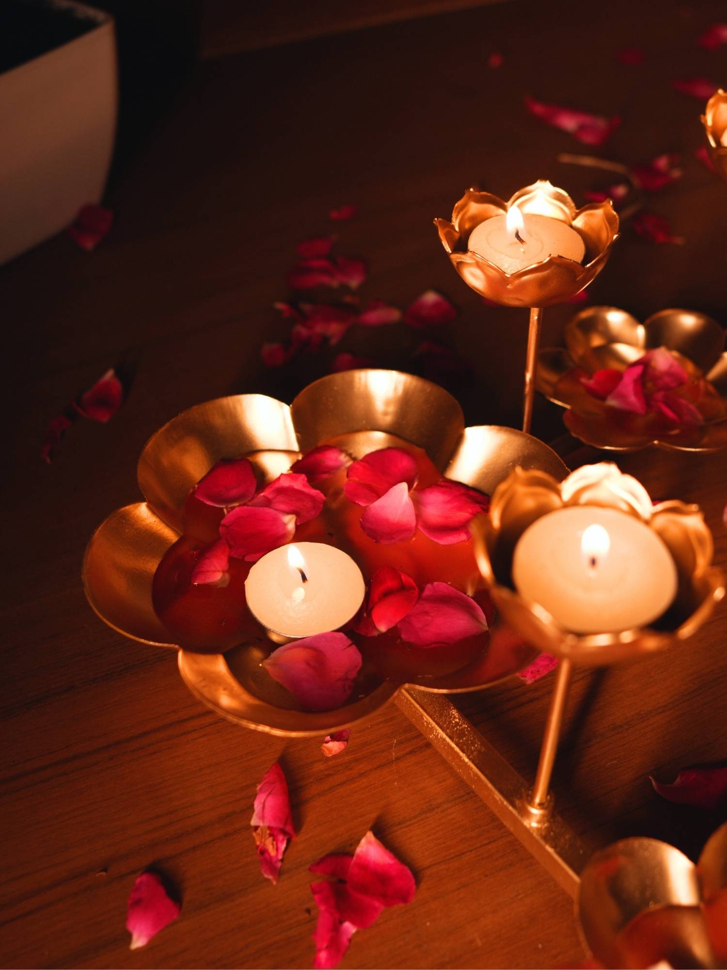 Metal Urli used for decor while festivals and a perfect keep for candle and tealight.
