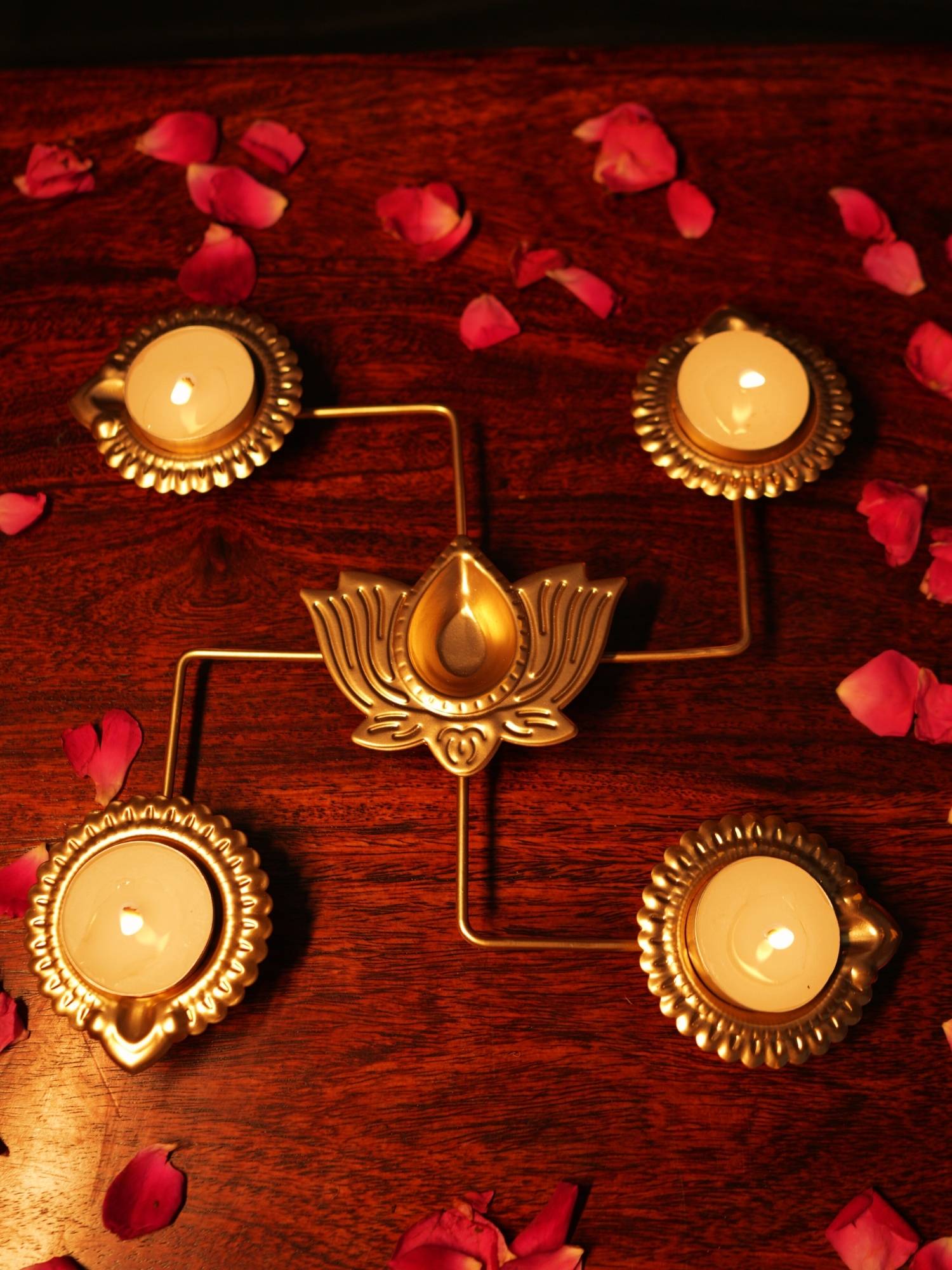Swastik Metal tealight holder. perfect for any festive decor.