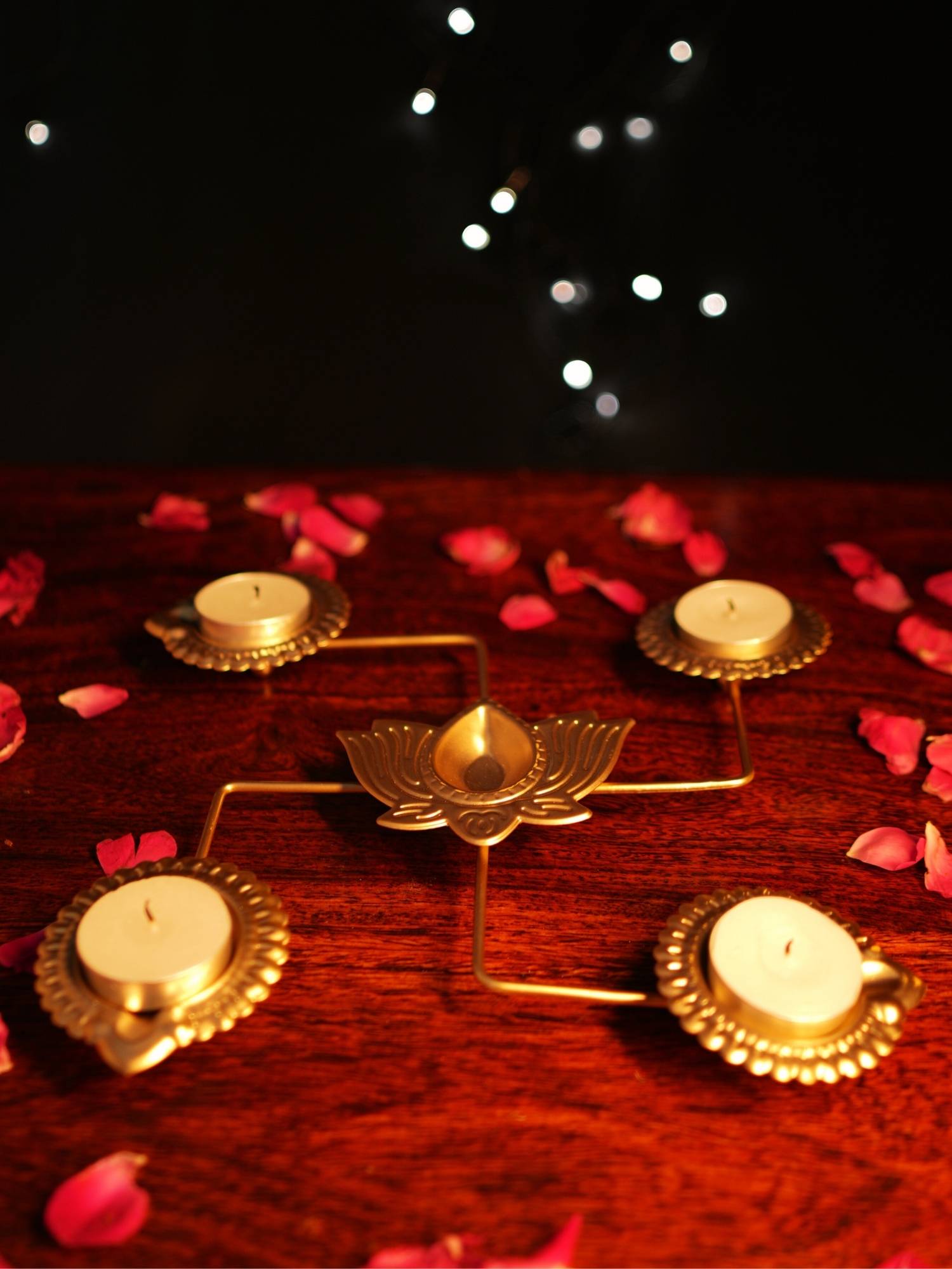 Swastik Metal tealight holder. perfect for any festive decor.