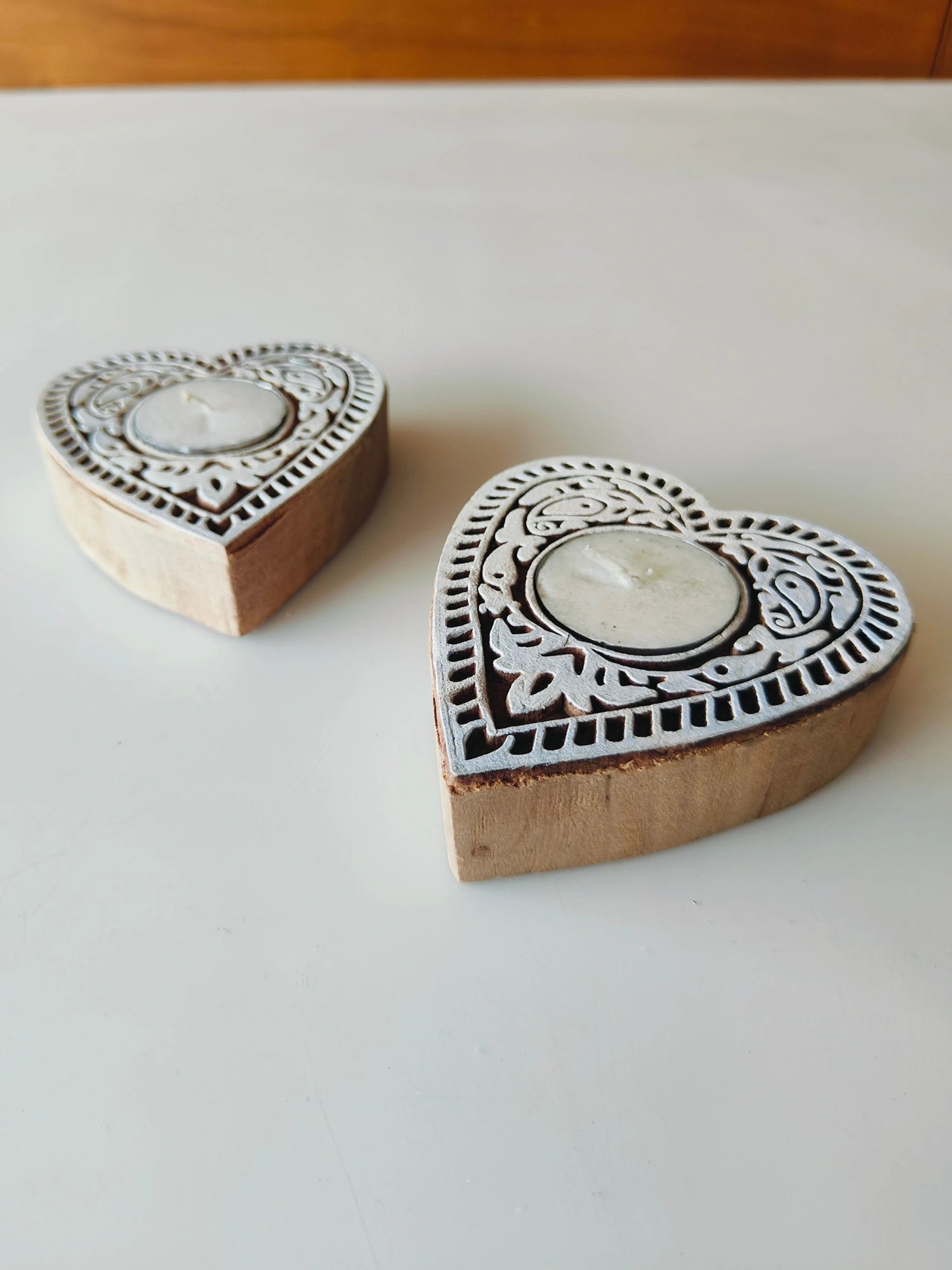wooden tealight holder for tea light holder