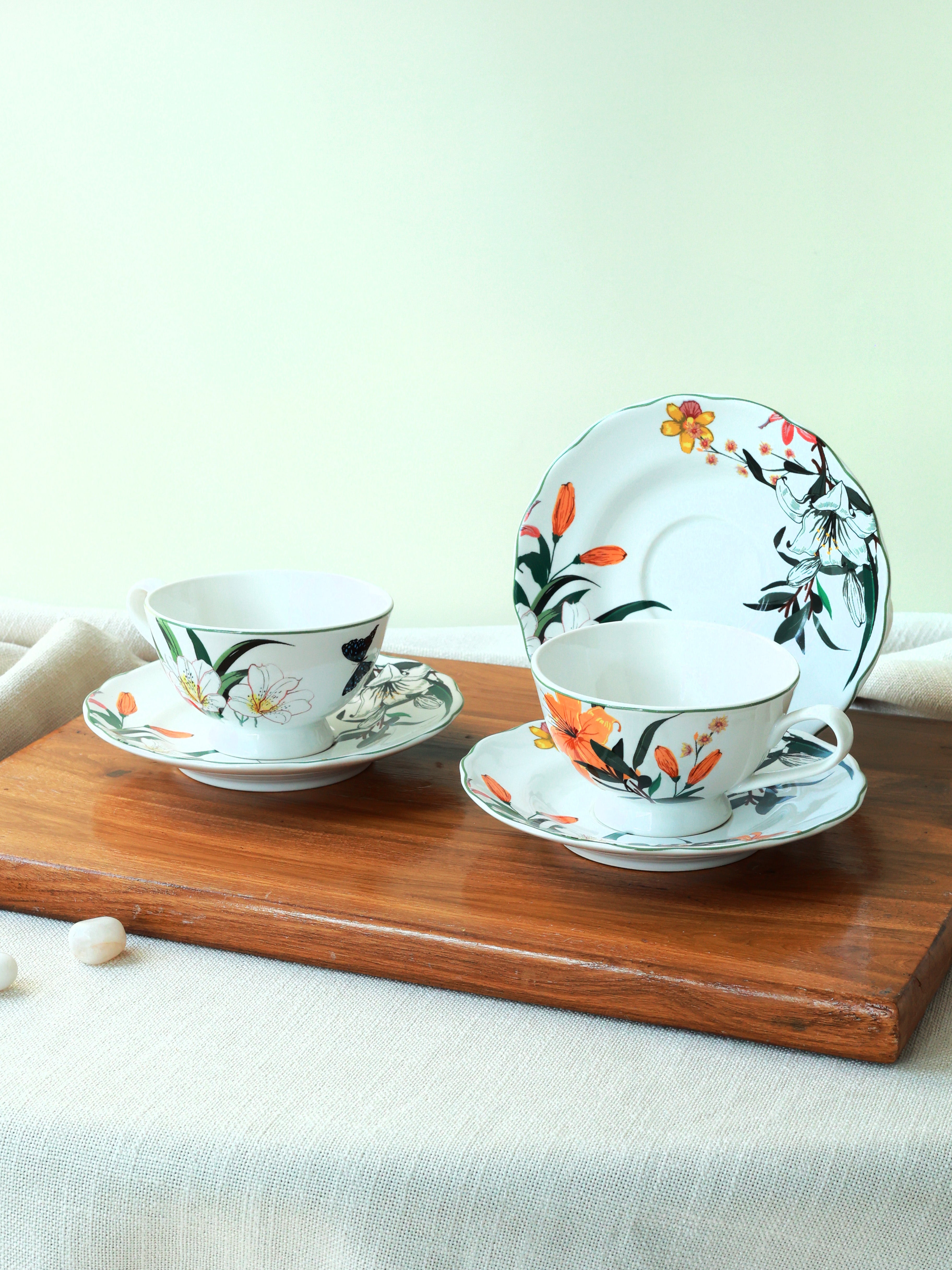 Piharwa Mandarin Lily Teacups