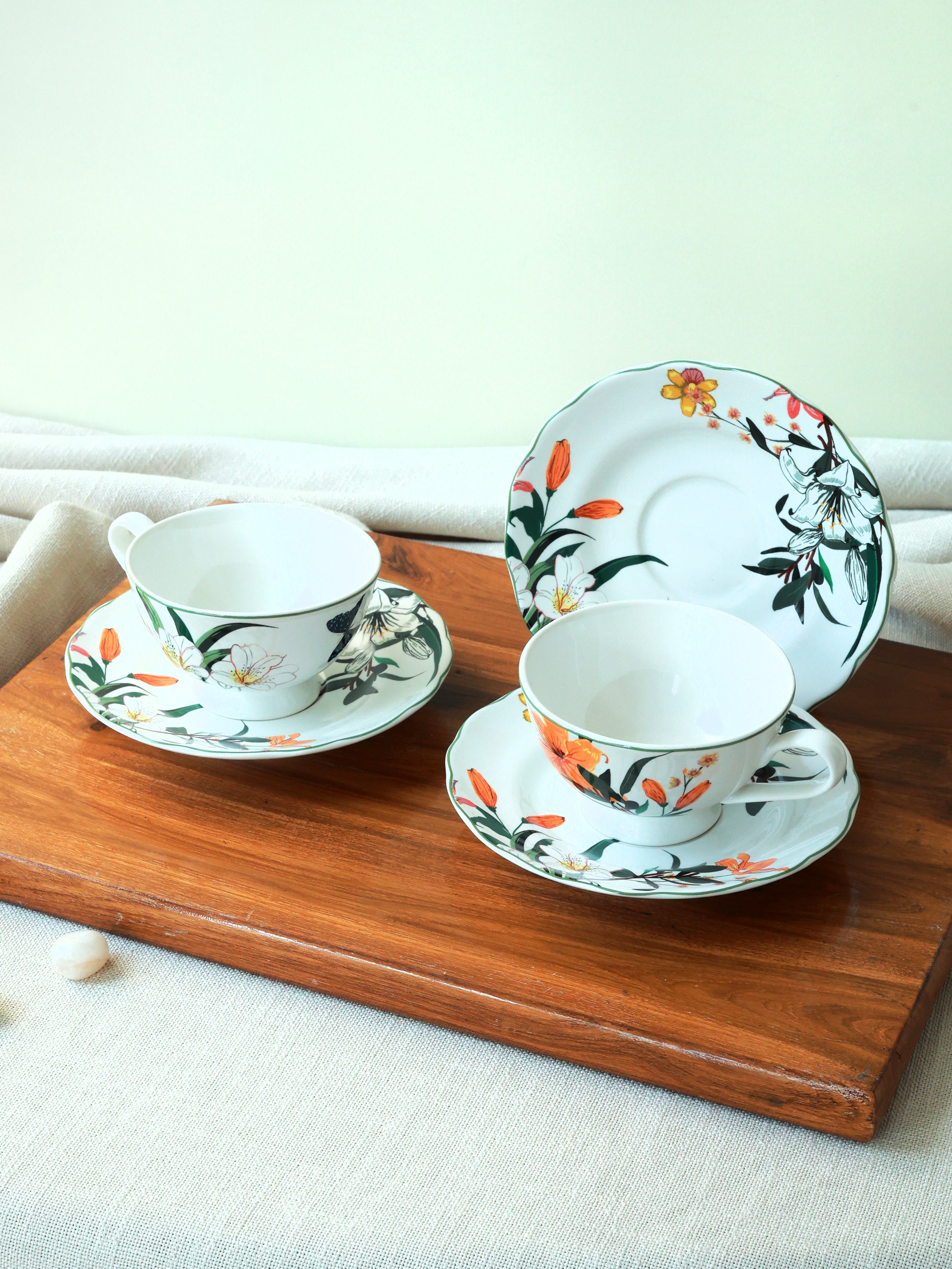 Piharwa Mandarin Lily Teacups