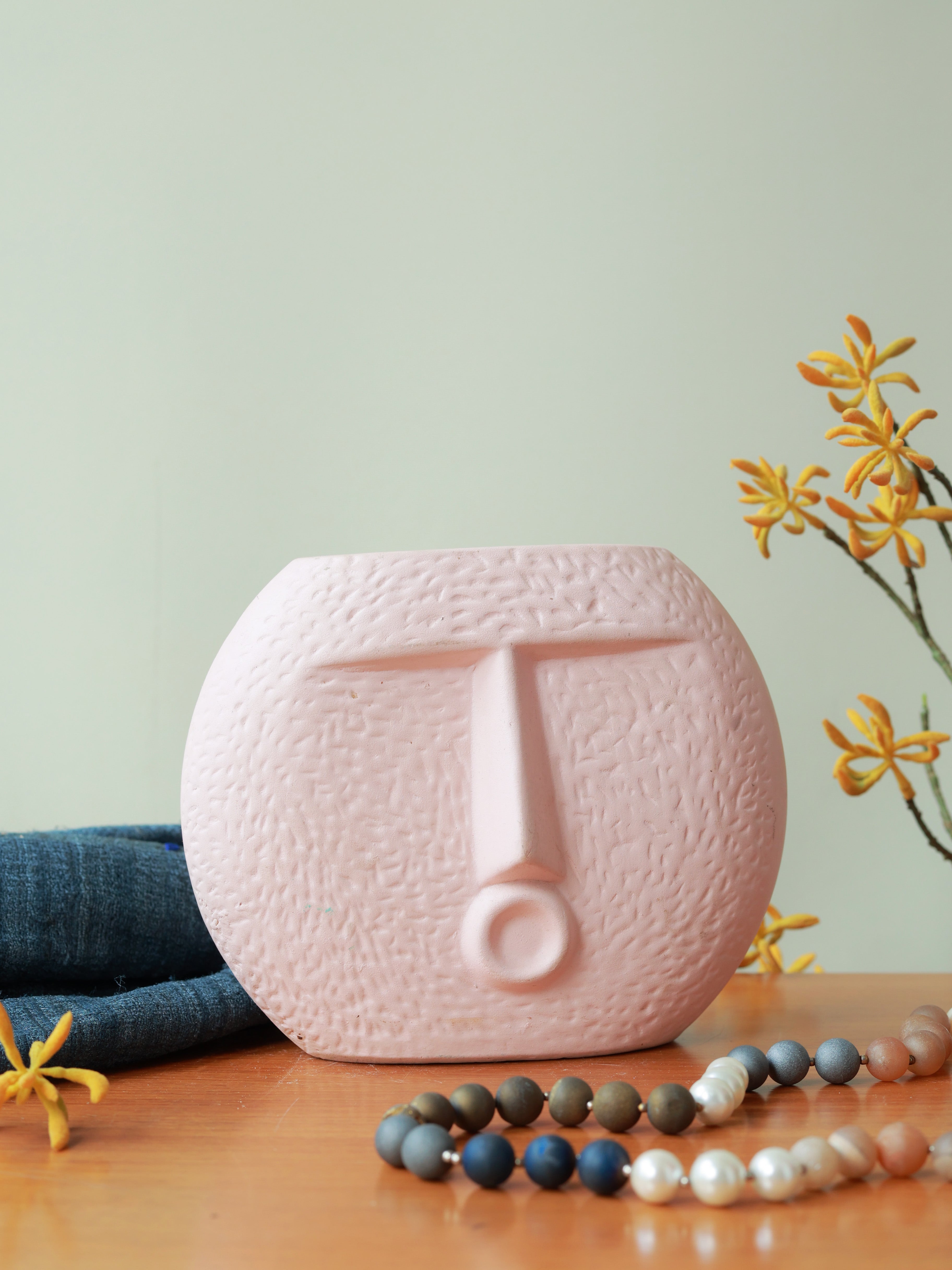 Piharwa Nirvana Face Pot - Pink