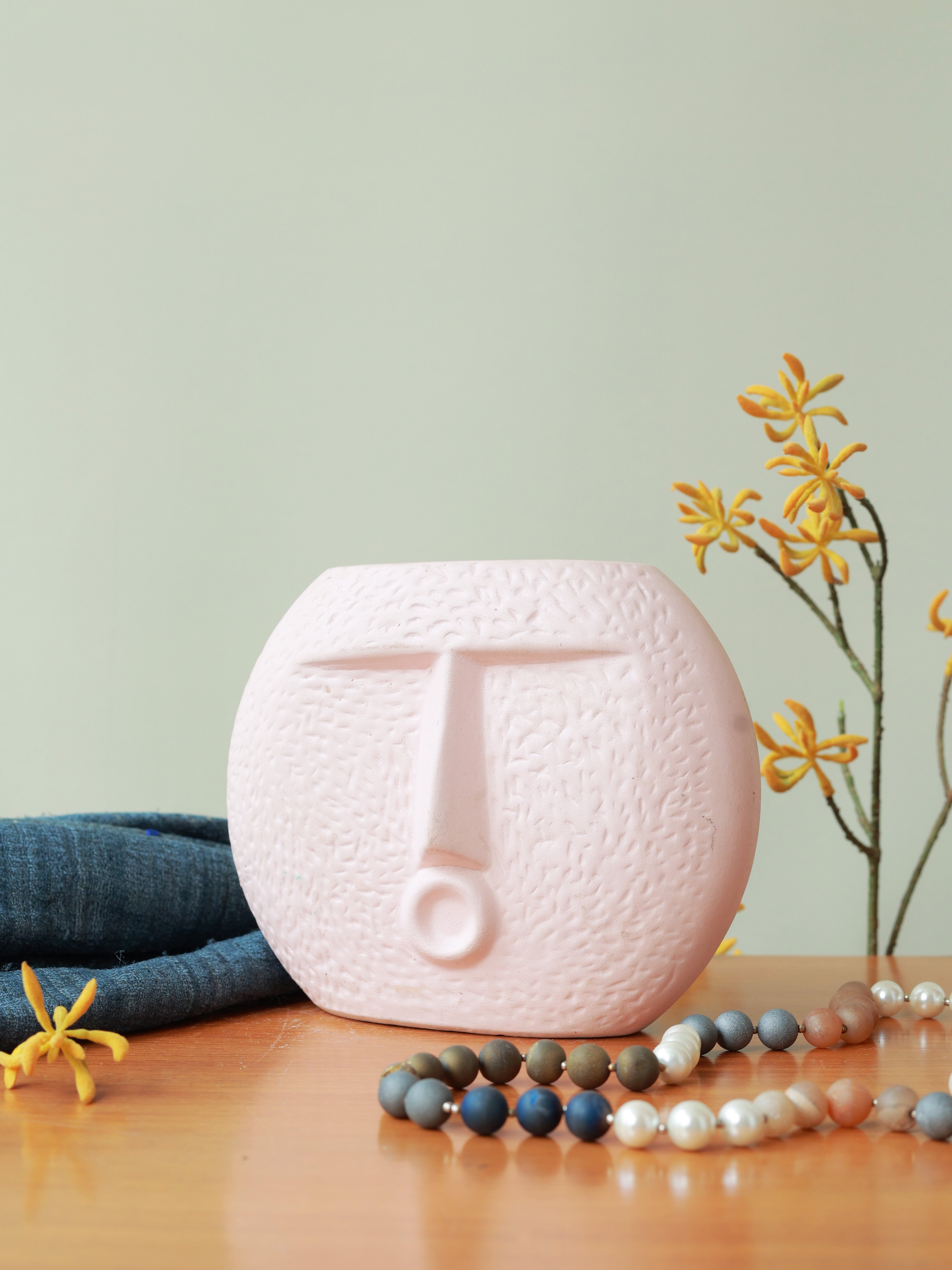 Piharwa Nirvana Face Pot - Pink