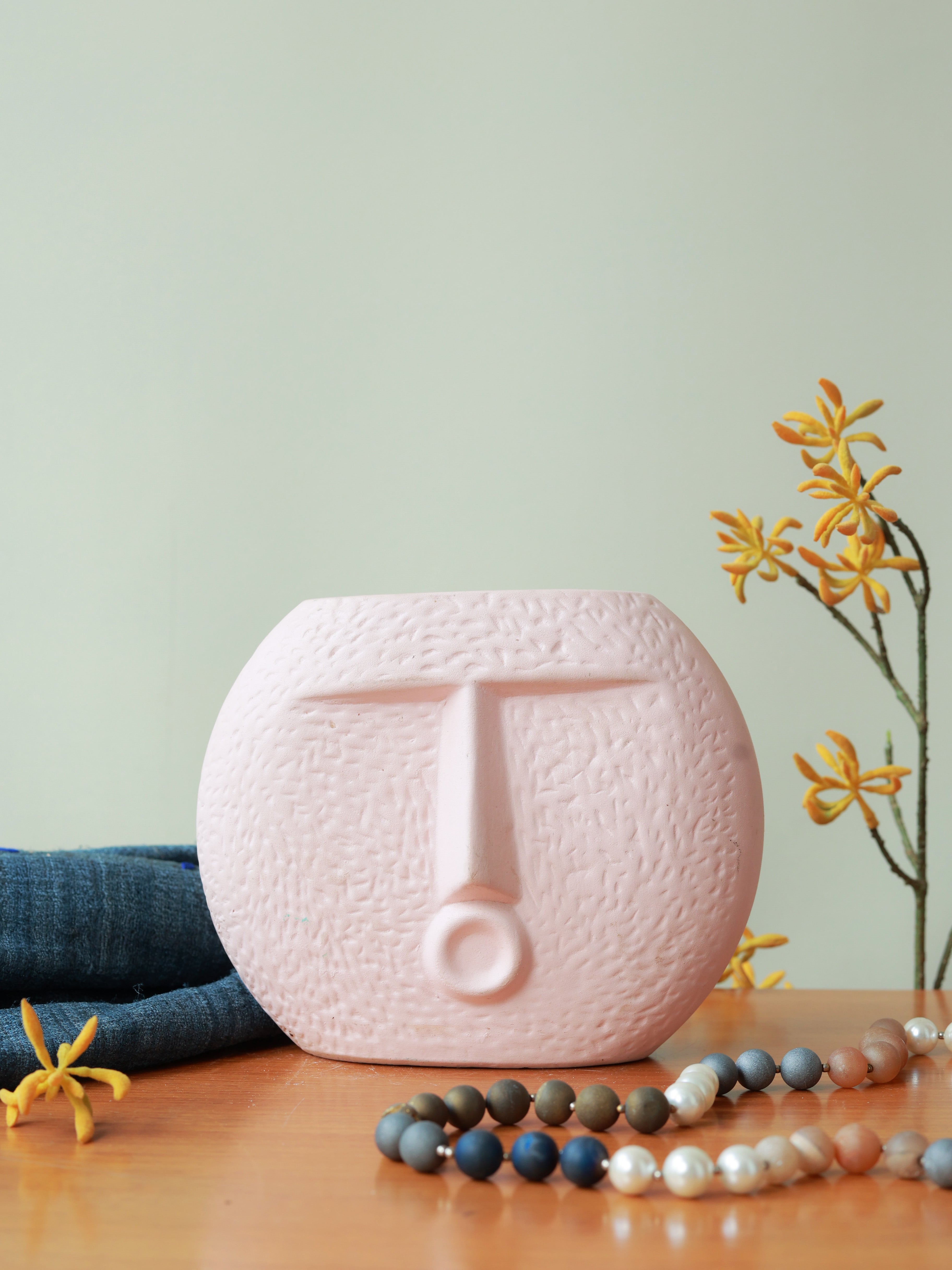 Piharwa Nirvana Face Pot - Pink