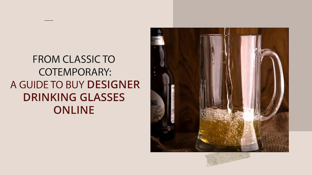 Designer drinking glasses