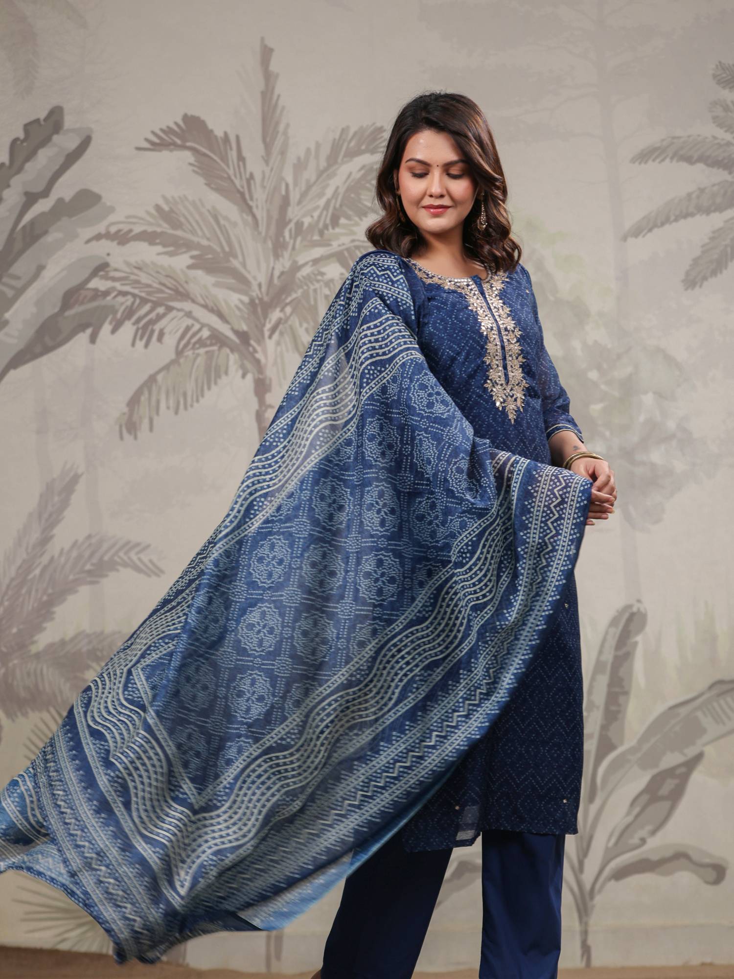 Piharwa Chanderi Goota Pati Suit