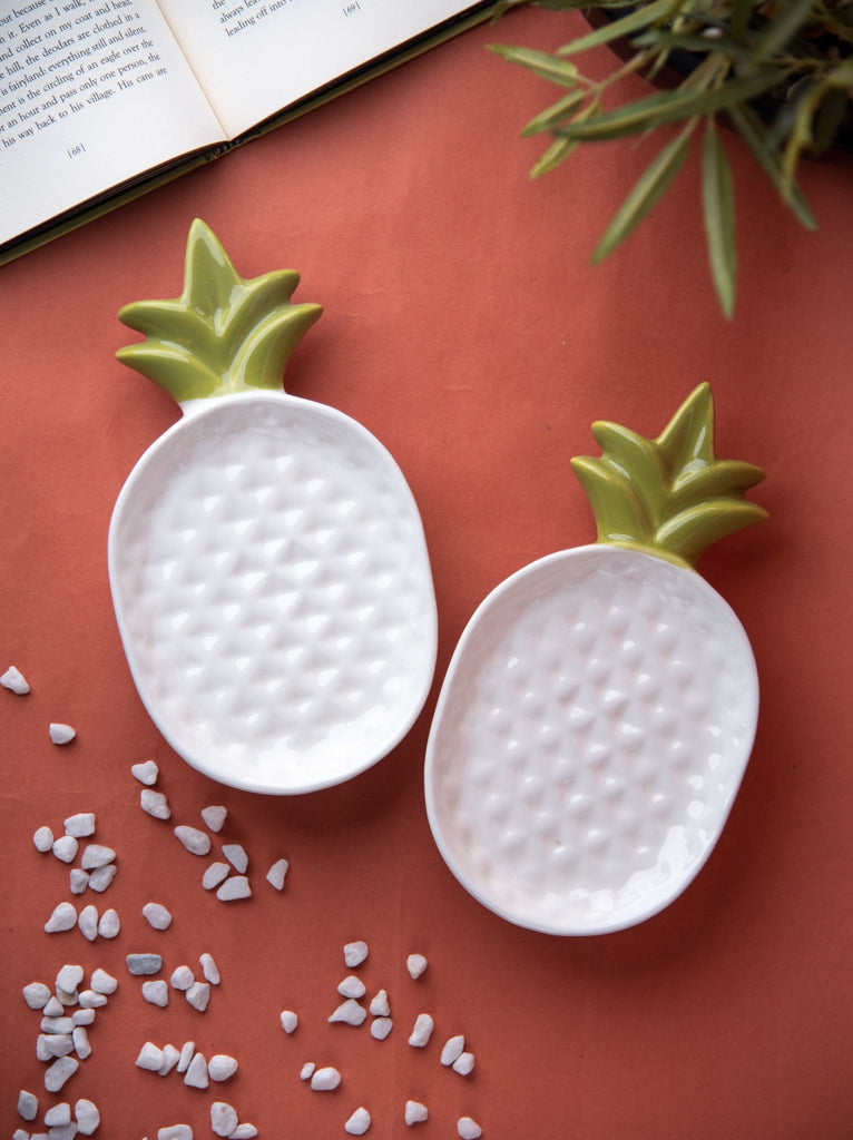 Elements of Piharwa White pineapple tray [ set of 1 ]