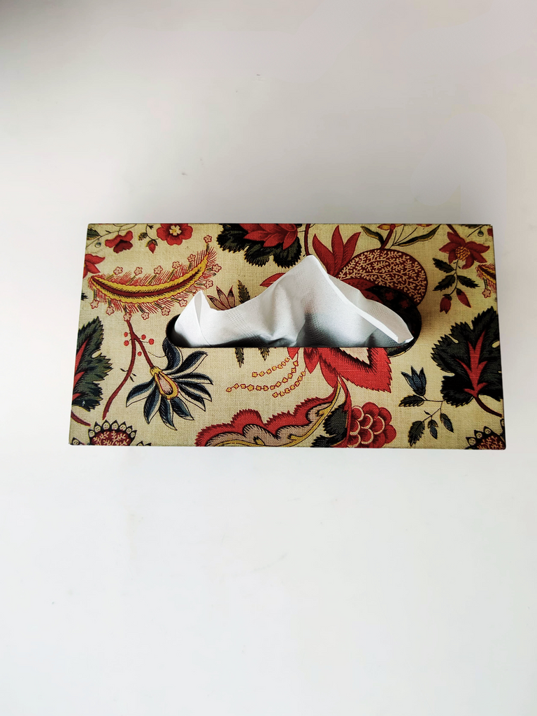 Elements of piharwa Floral Tapestry Tissue Holder