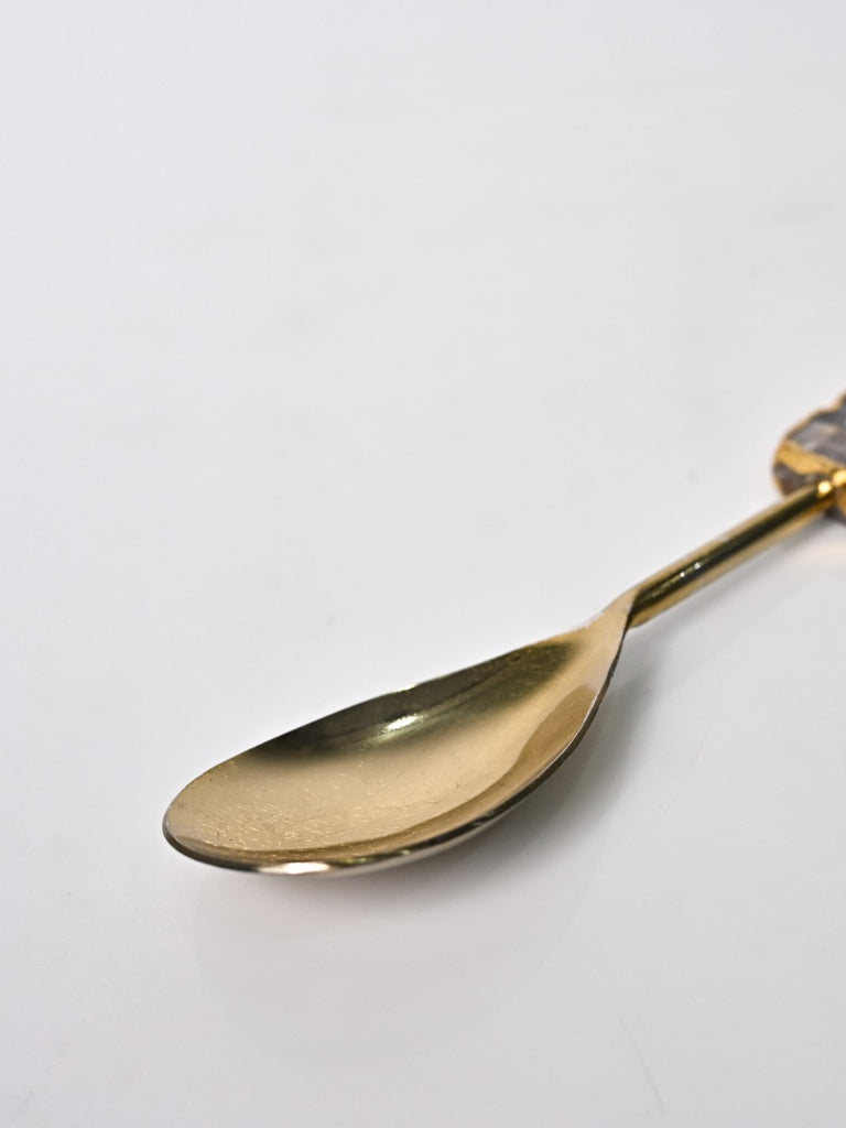 Elements of Piharwa Golden marble serving spoon