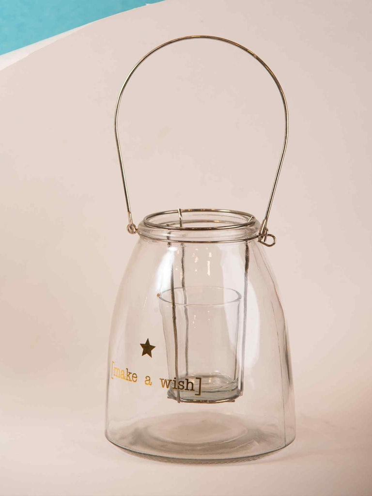 Elements of Piharwa Hanging Glass jar Tea Light Holder