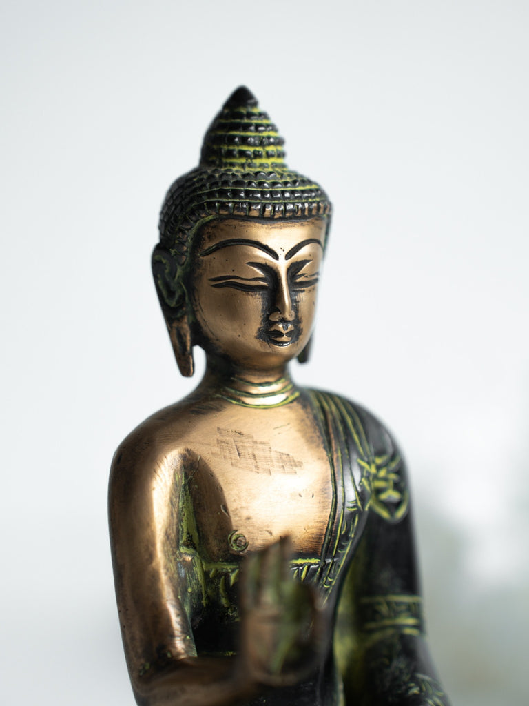 Elements of Piharwa Lord Buddha metal idol