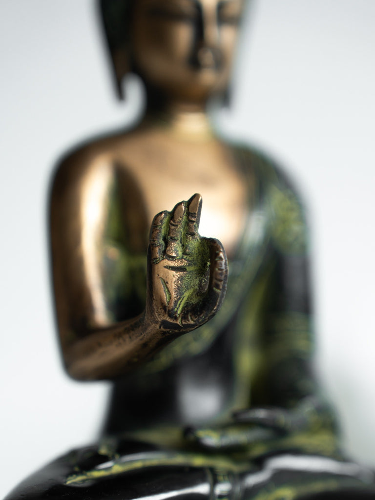 Elements of Piharwa Lord Buddha metal idol