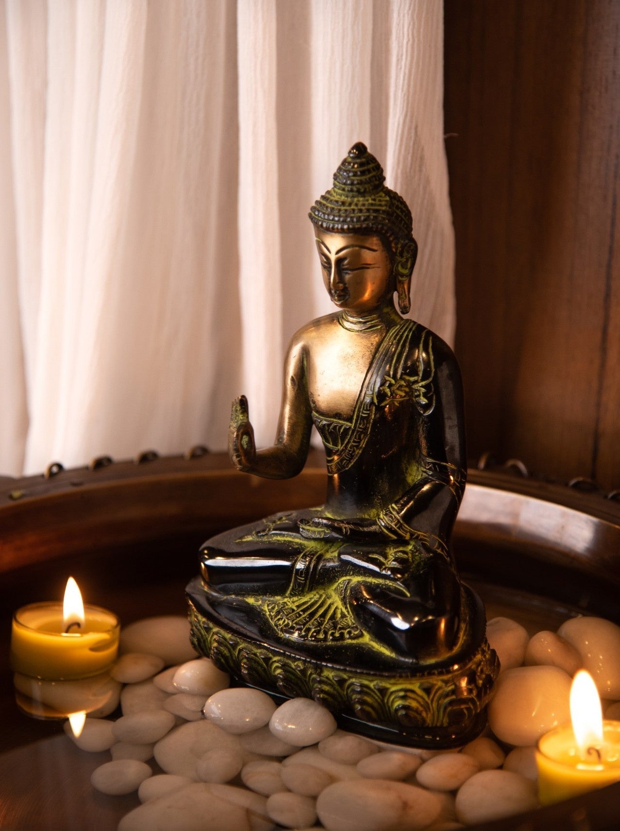 Elements of Piharwa Buddha metal statue