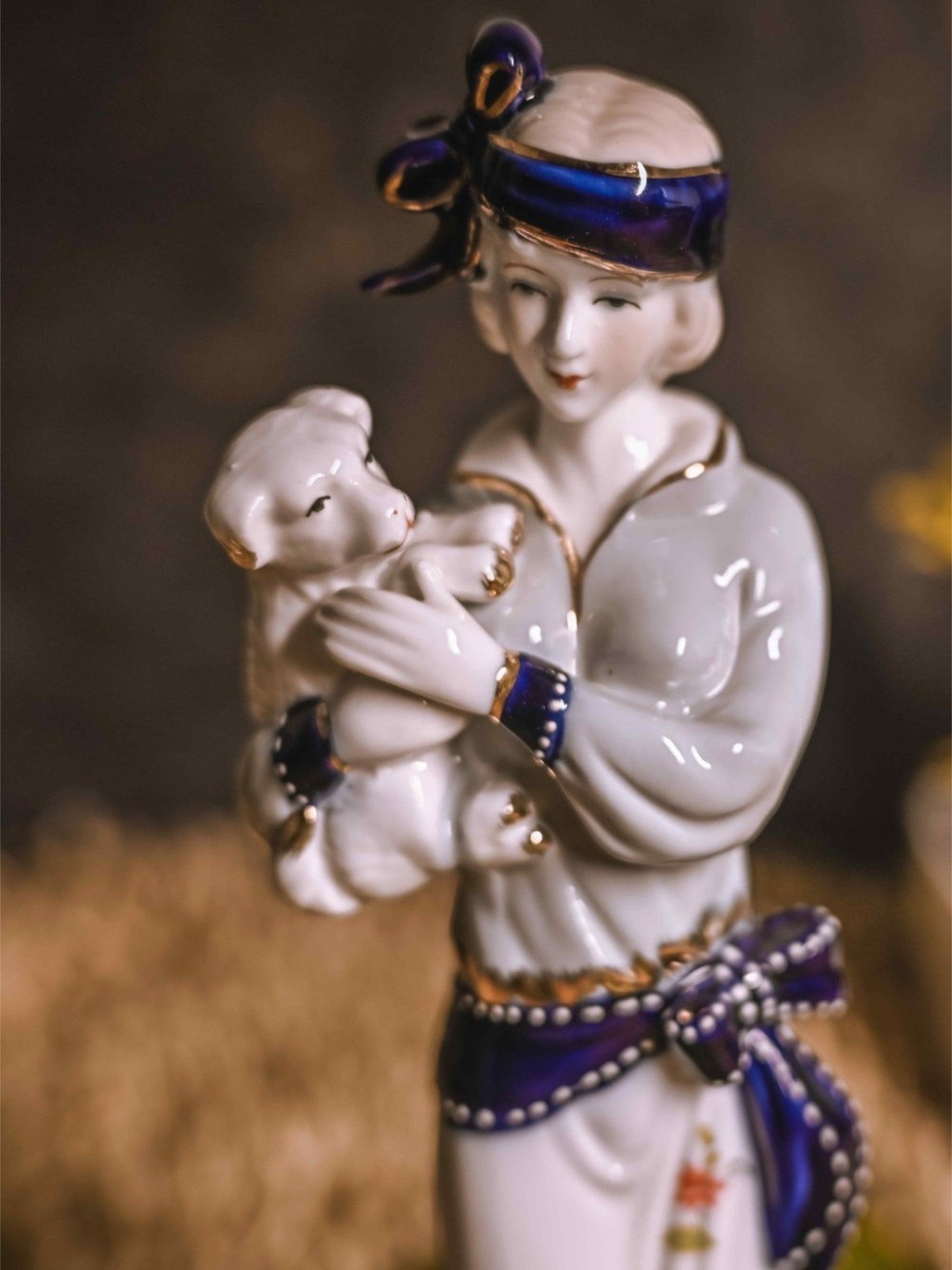 Elements of Piharwa Porcelain doll with puppy