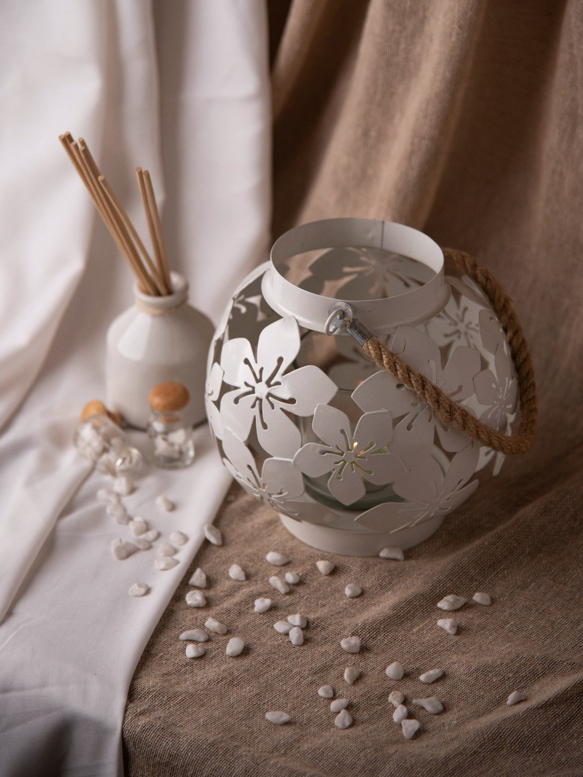 Elements of Piharwa Tea Light Lantern (Set of 2)