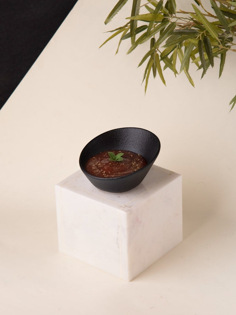 Elements of Piharwa Abstract Ceramic Bowl (Black)