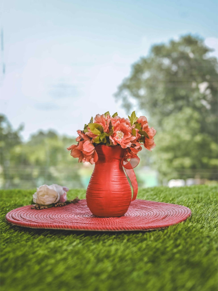 Elements of Piharwa Red ceramic vase