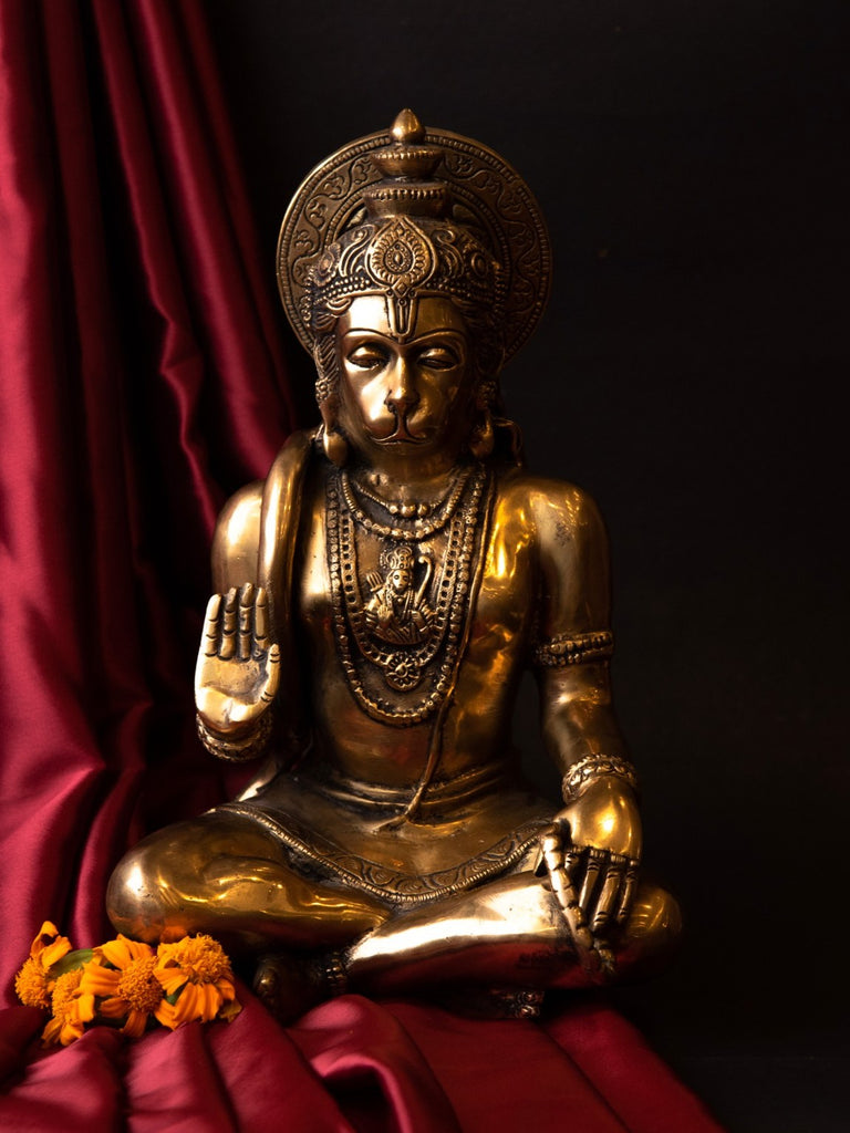 Elements of Piharwa Brass Hanuman Ji Idol