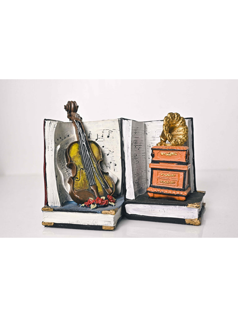 Elements of Piharwa Musical Instruments Bookend