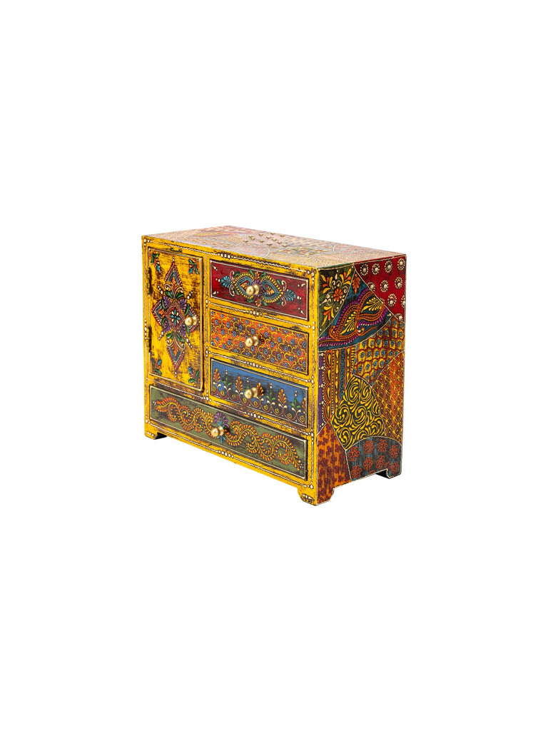 Elements of Piharwa Multicolored Wooden Mini Storage Box