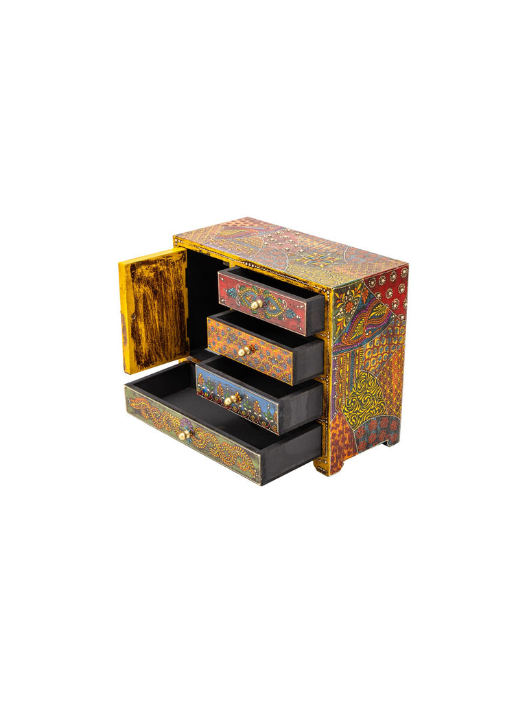 Elements of Piharwa Multicolored Wooden Mini Storage Box