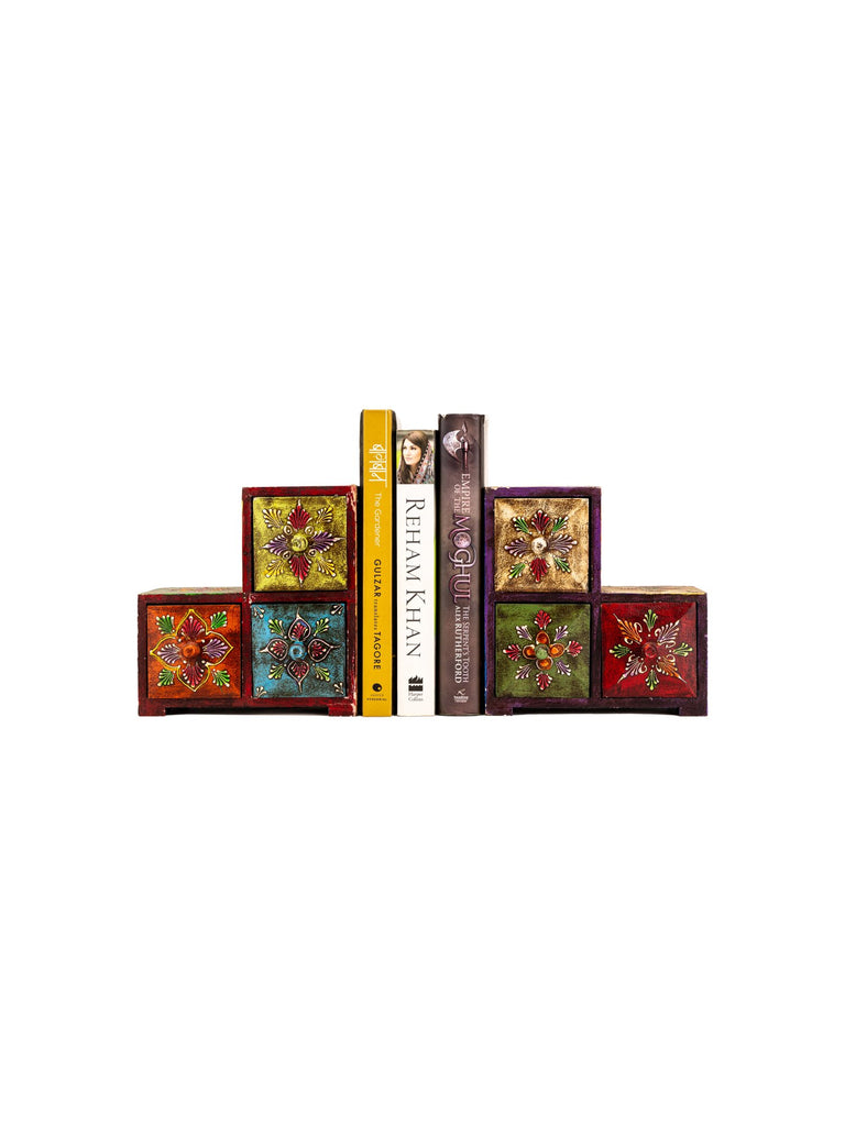 Elements of Piharwa Colorful storage box bookend