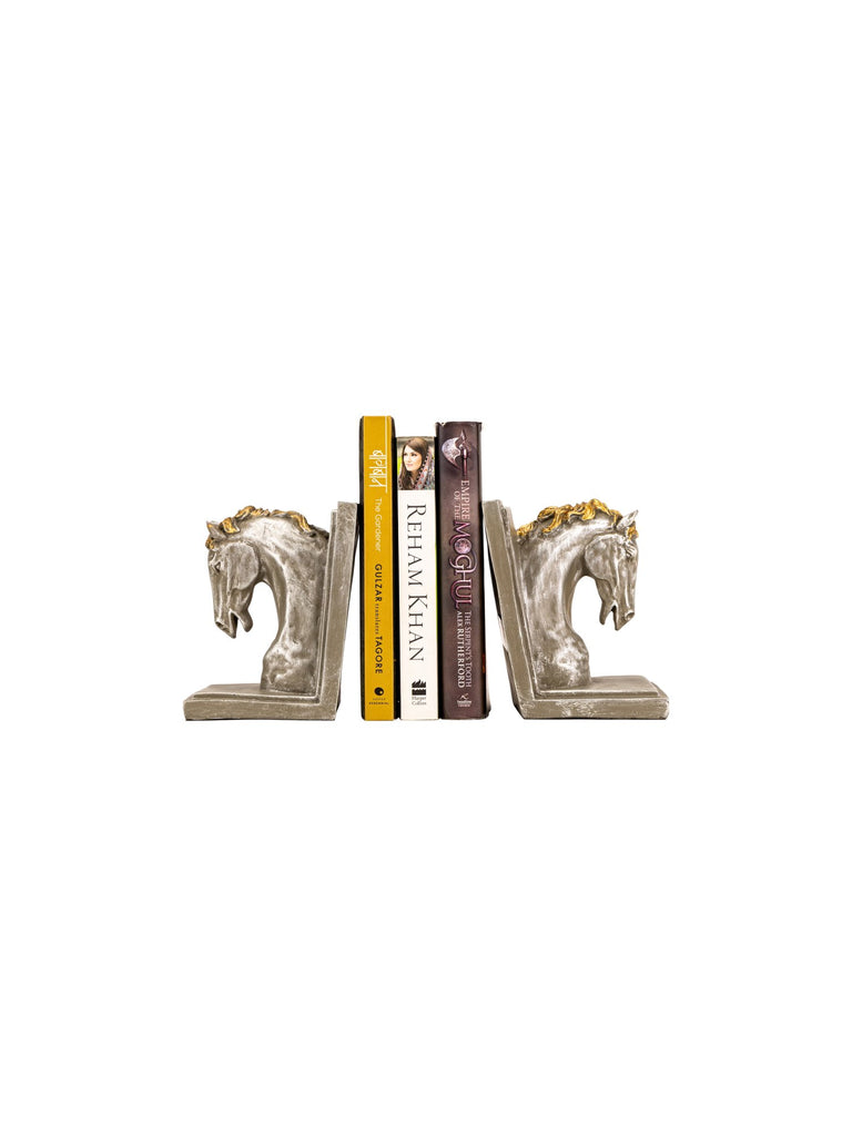 Elements of Piharwa Silver horsebust bookend