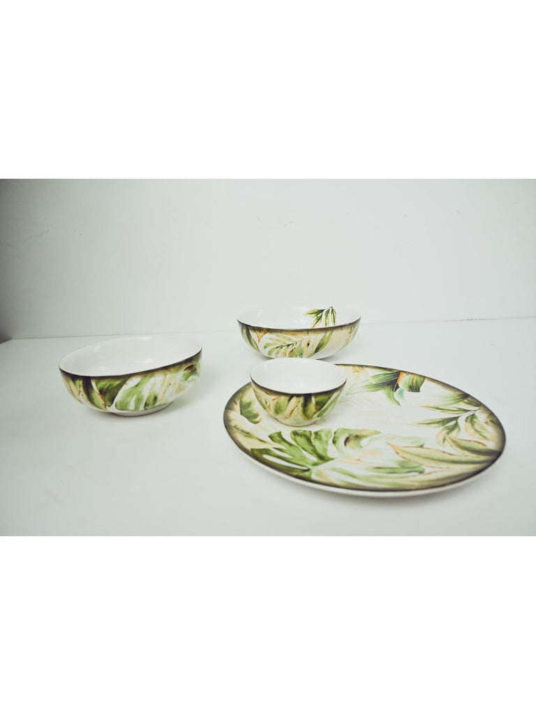 Elements of Piharwa 21 Piece dinnerware set