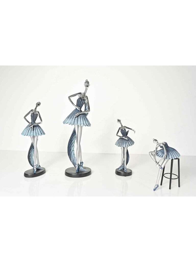 Elements of Piharwa Set of 4 Dancing Ballerina Statue