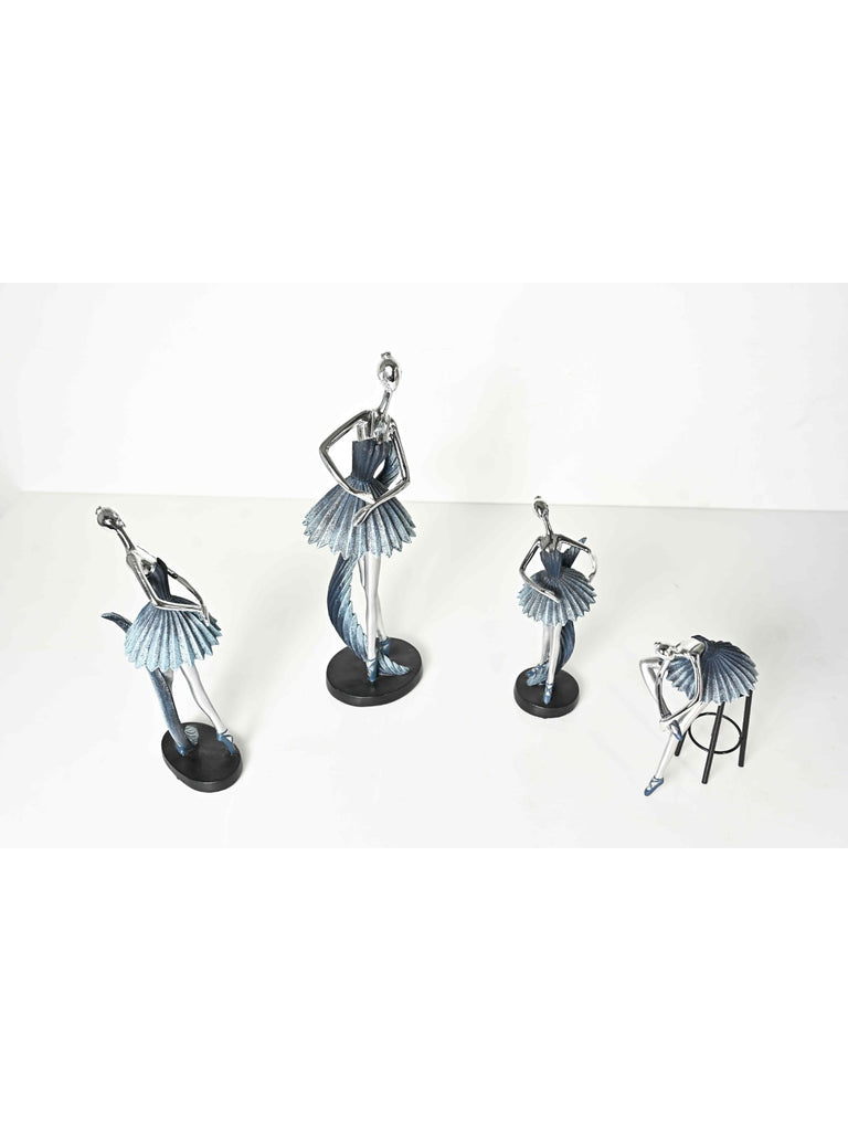 Elements of Piharwa Set of 4 Dancing Ballerina Statue