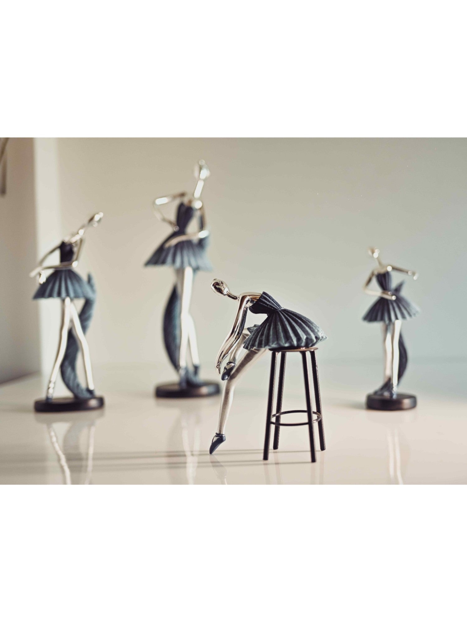 Elements of Piharwa Set of 4 Dancing Ballerina Statue