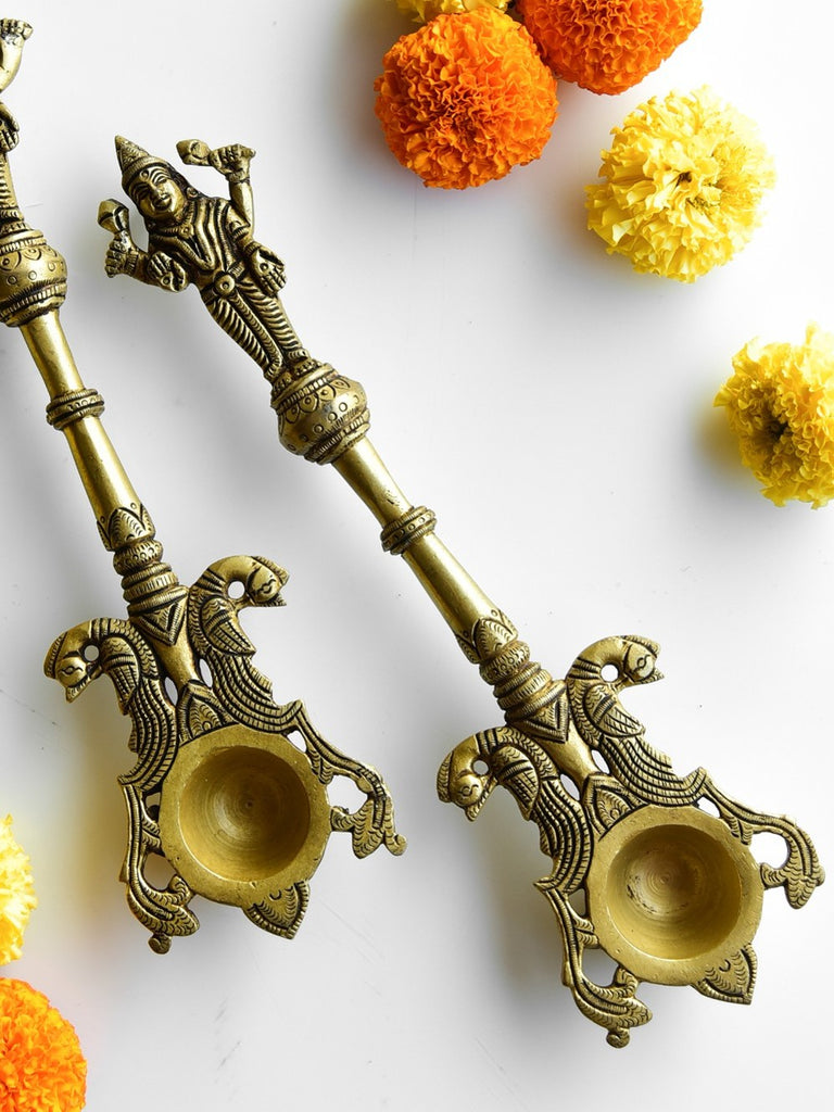 Elements of Piharwa Pure Brass Vishnu Aahuti Spoon