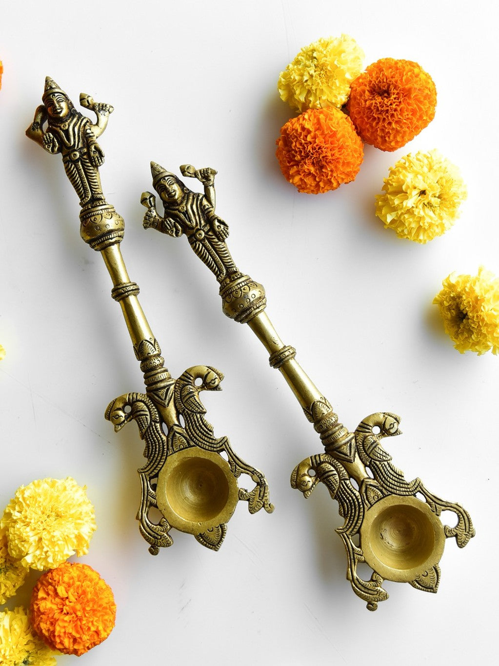 Elements of Piharwa Pure Brass Vishnu Aahuti Spoon