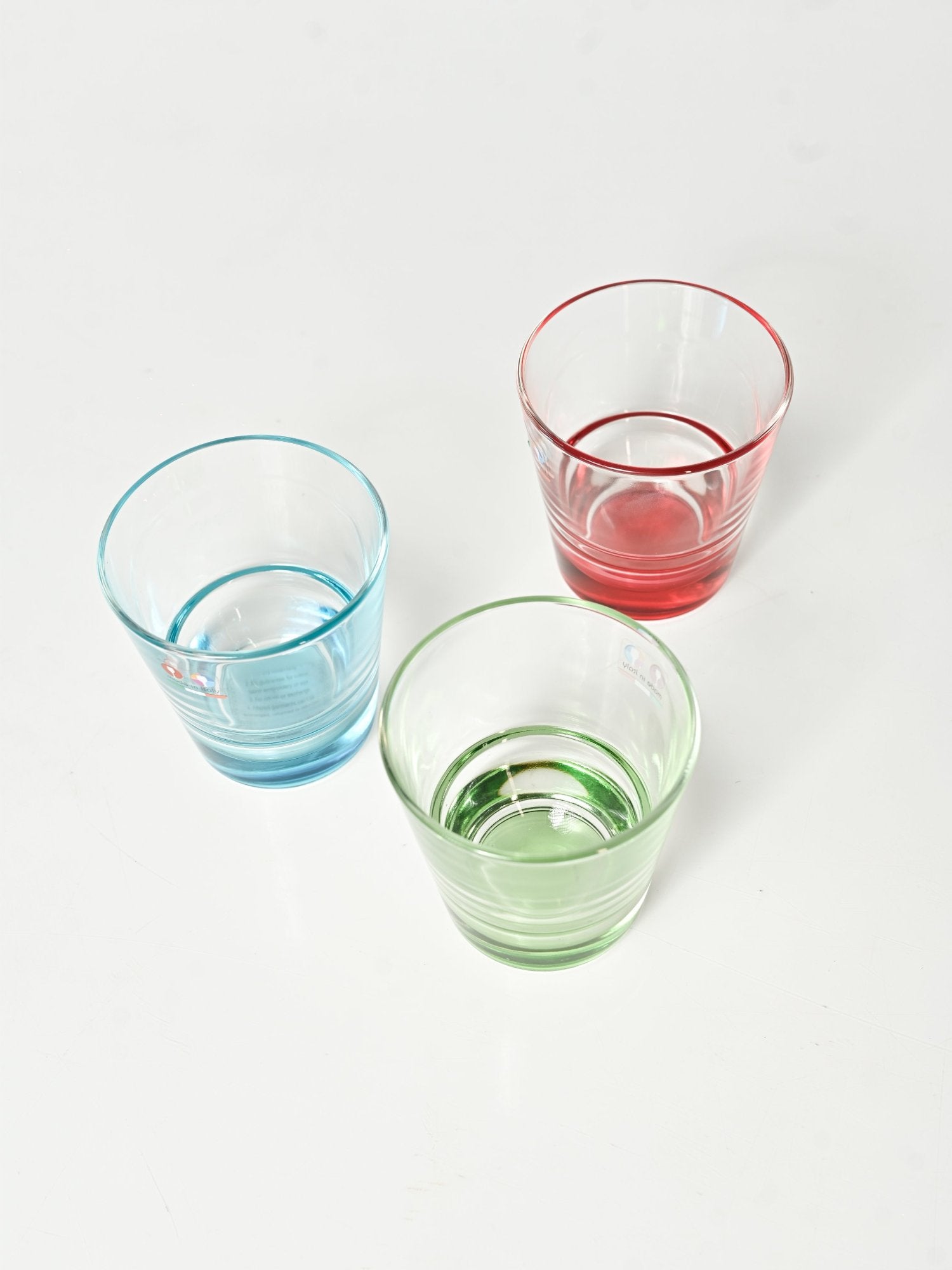 Elements of Piharwa Whiskey glass with turquoise tint (Set of 3 )