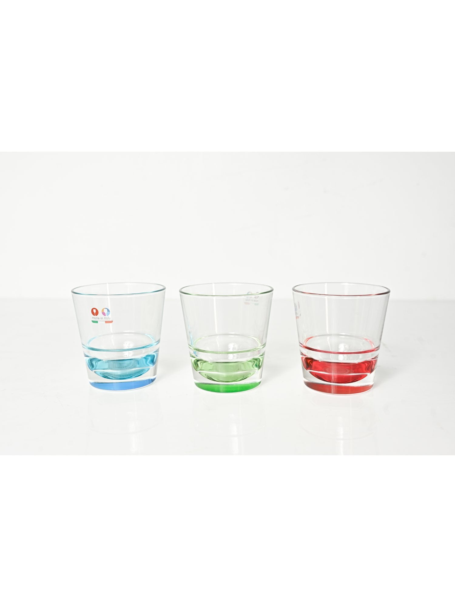 Elements of Piharwa Whiskey glass with turquoise tint (Set of 3 )