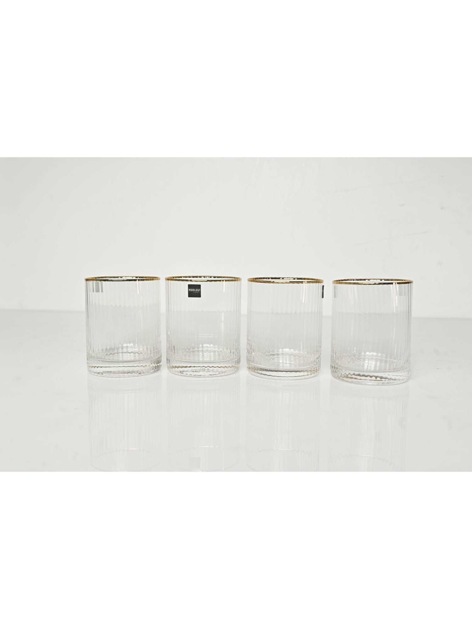 Elements of Piharwa Whiskey glass golden rim (Set of 4 )