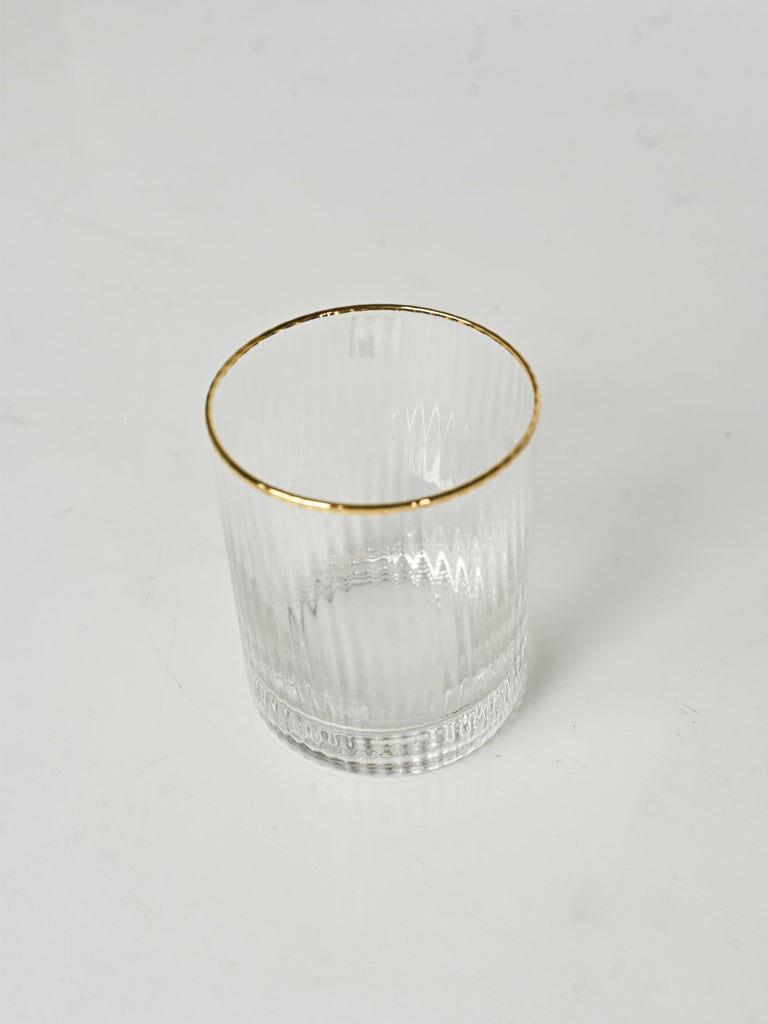 Elements of Piharwa Whiskey glass golden rim