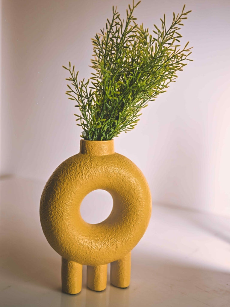Elements of Piharwa Yellow contemporary vase