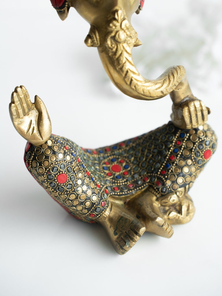 Elements of Piharwa Brass Pagadi Ganesha