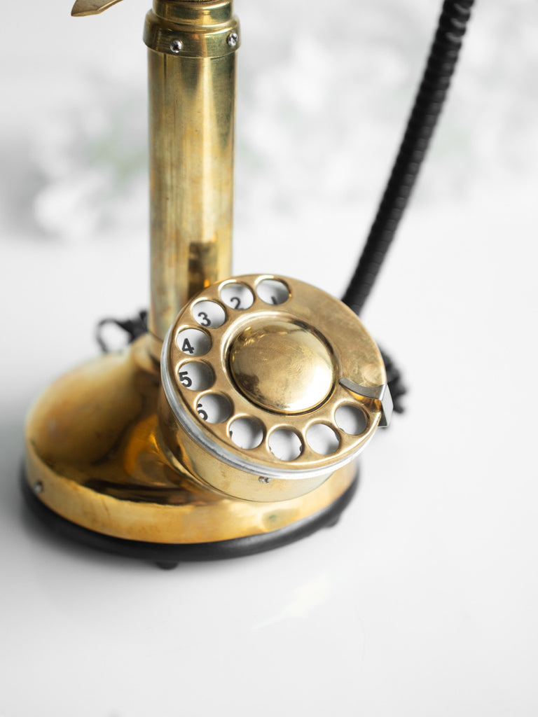 Elements of Piharwa Metallic Vintage Golden telephone